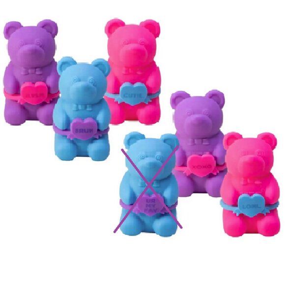 Schylling Nee Doh Honey Hugs Bear Squish Fidget Stress Reliever Toy NEW - Picture 1 of 14